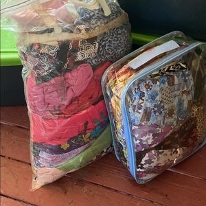 Two bags of scrub tops and bottoms like new
